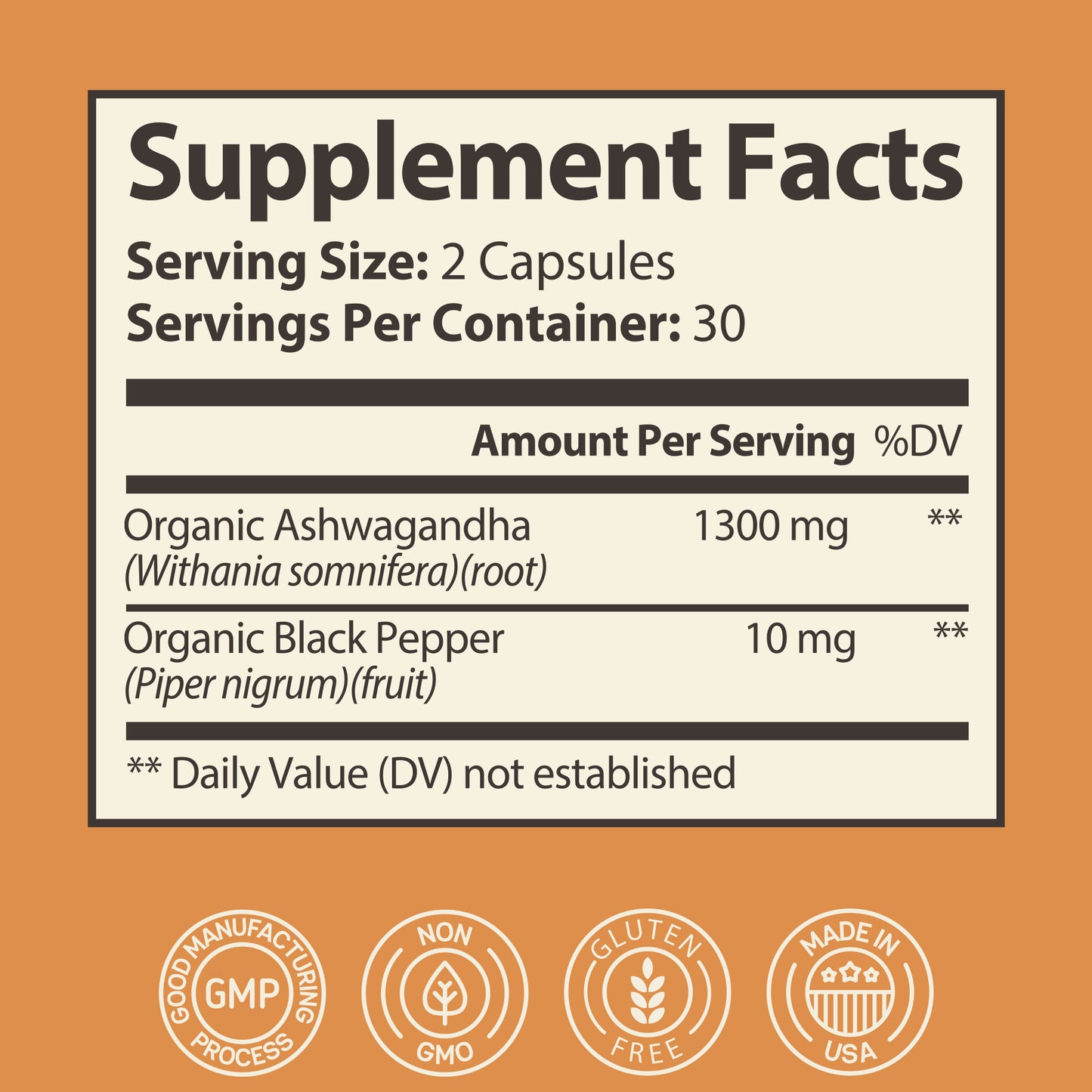 Ashwagandha - 1300 mg